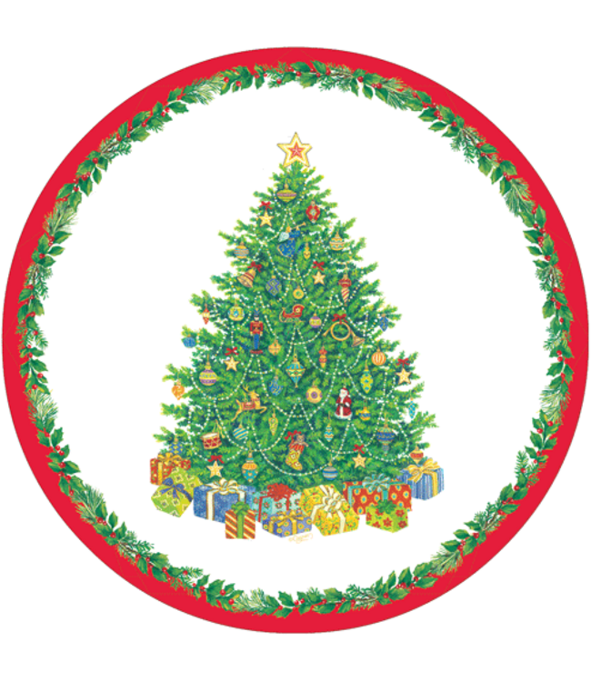 Christmas Tree Paper Salad & Dessert Plates