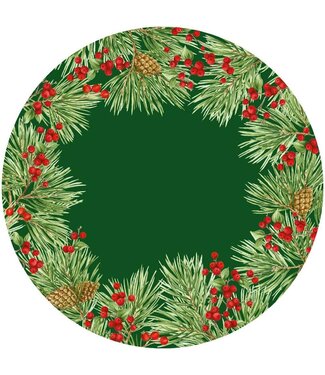 Evergreen And Berries Paper Placemats