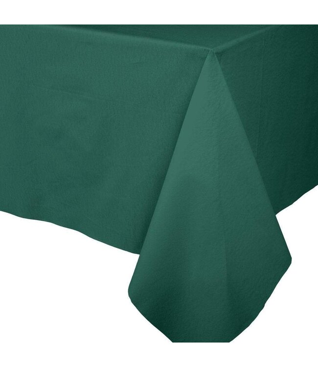 Paper Linen Solid Table Cover - Hunter Green