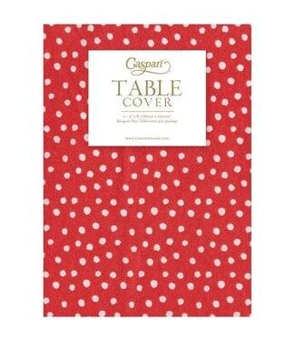 Small Dots Red Paper Linen Table Covers