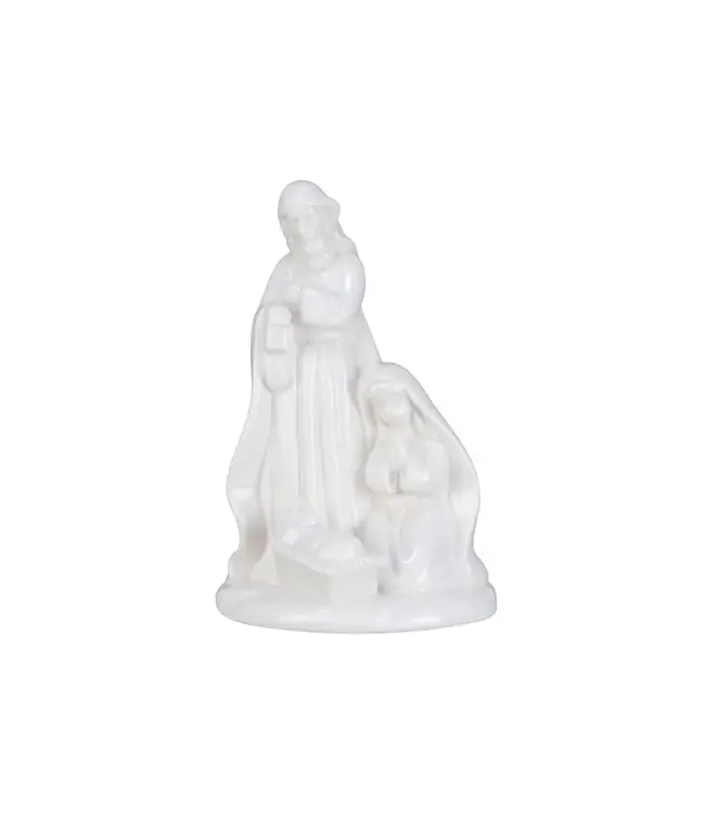 Stoneware Holy Family, White