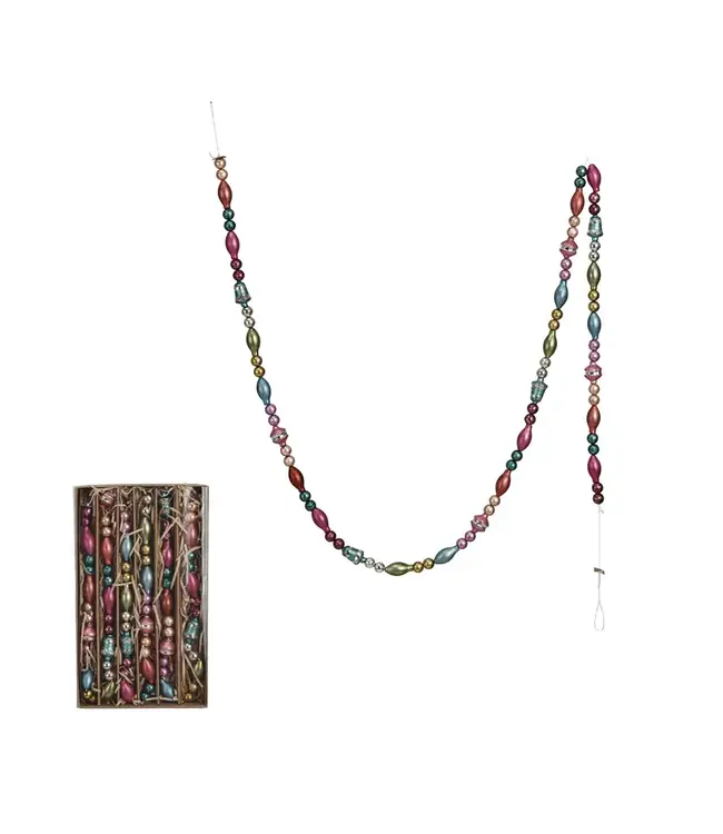 Glass Bead Garland in Kraft Box