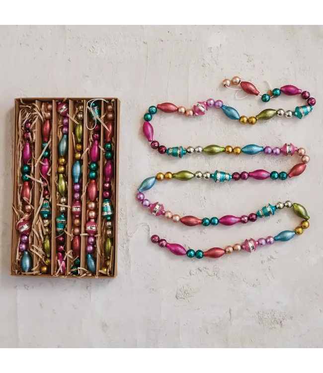 Glass Bead Garland in Kraft Box