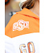 Chloe Licensed Ok State Quarter Zip Colorblock Sweatshirt