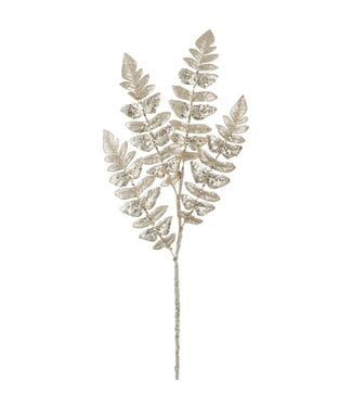 32" Glittered Fern Spray Gold
