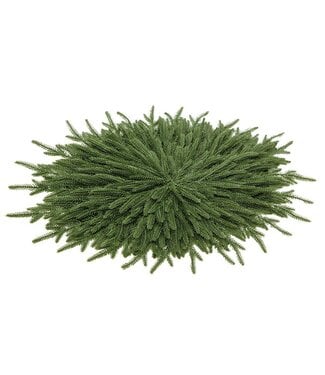 26" Willow Pine Oval Placemat  Green