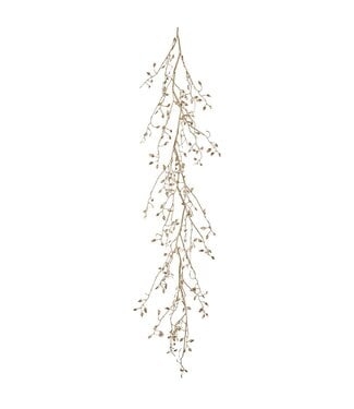 52" Metallic Mini Leaf Galrand Gold