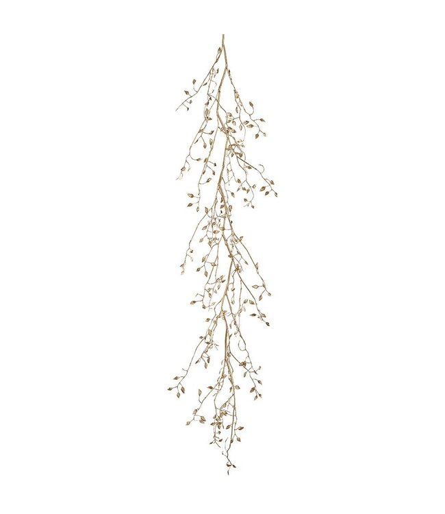 52" Metallic Mini Leaf Galrand Gold