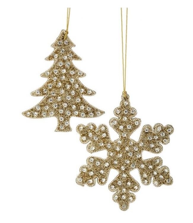 Glitter With Sequin Ornament - Sold Individually