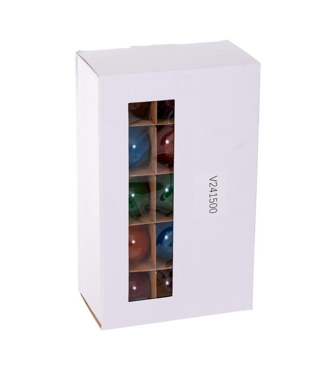 15 Light Glass LED Set with Green Wire