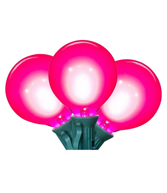 15 Light Glass LED Set with Green Wire