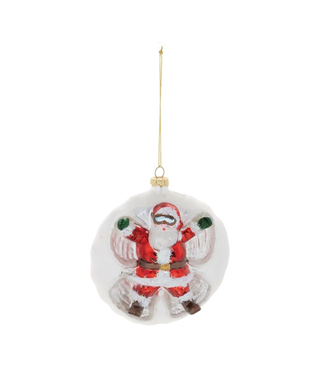 Santa/Snow Angel Ball Ornament