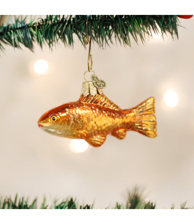 OLD WORLD CHRISTMAS Goldfish Ornament