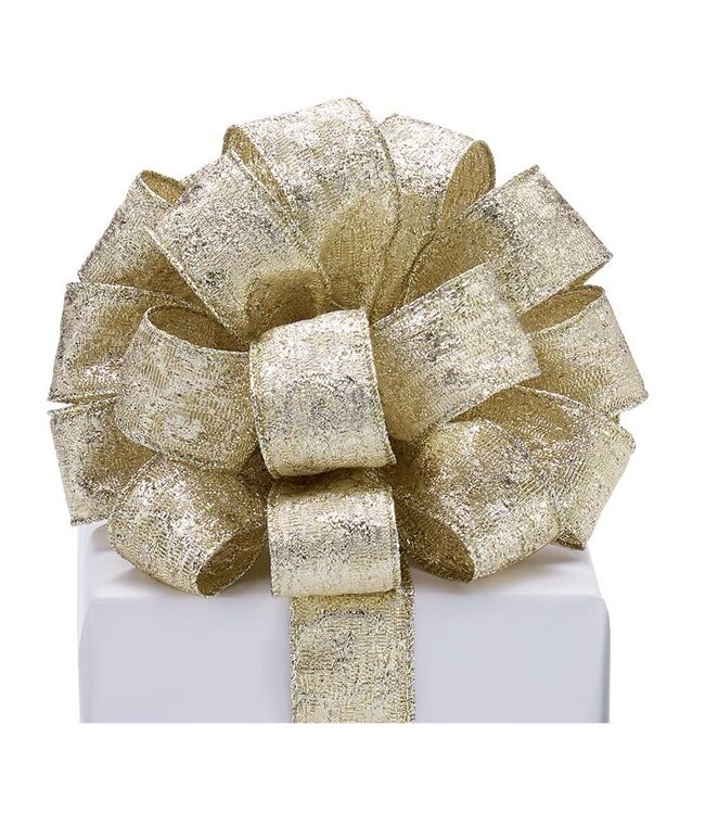 #9 Textured Metallic Gold Ribbon