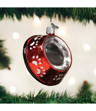 OLD WORLD CHRISTMAS Dog Bowl Ornament