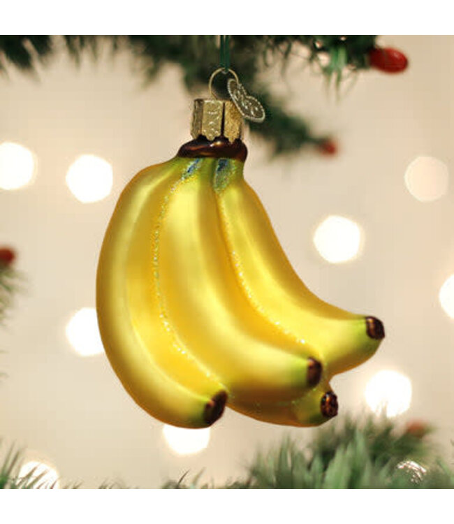 OLD WORLD CHRISTMAS Bunch Of Bananas Ornament