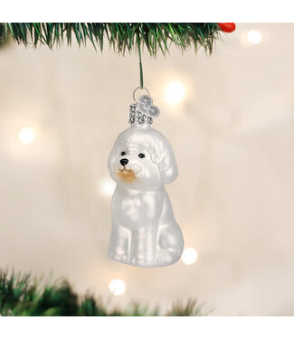 OLD WORLD CHRISTMAS Bichon Frise Ornament