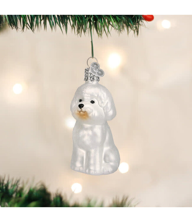 OLD WORLD CHRISTMAS Bichon Frise Ornament