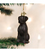 OLD WORLD CHRISTMAS Black Labrador Ornament