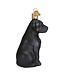 OLD WORLD CHRISTMAS Black Labrador Ornament