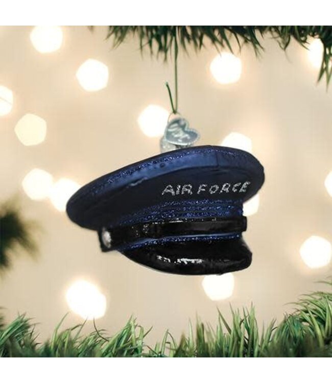 OLD WORLD CHRISTMAS Air Force Cap Ornament