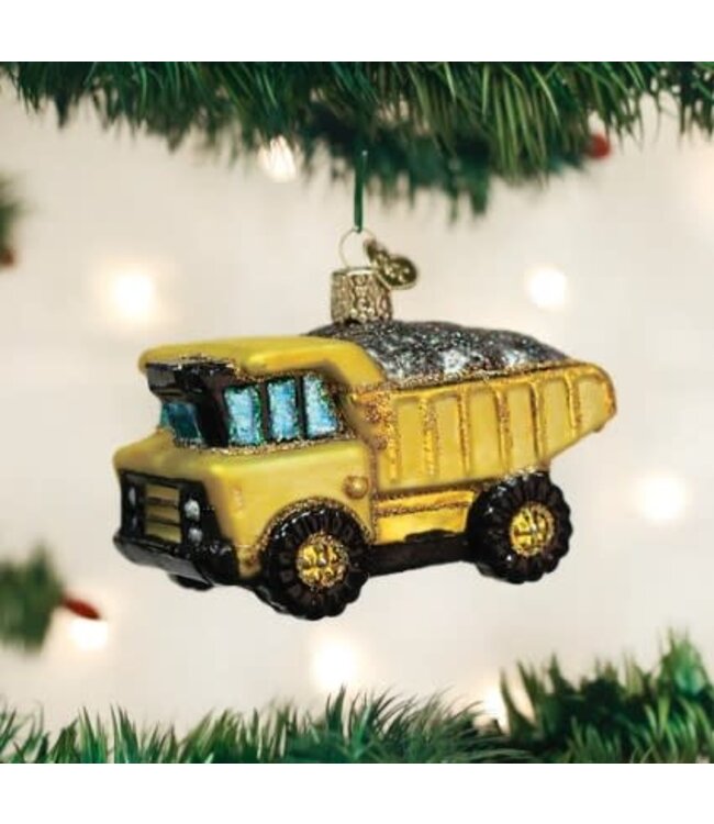 OLD WORLD CHRISTMAS Toy Dump Truck Ornament