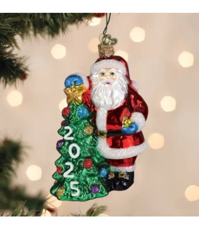 OLD WORLD CHRISTMAS 2025 Santa With Tree Ornament