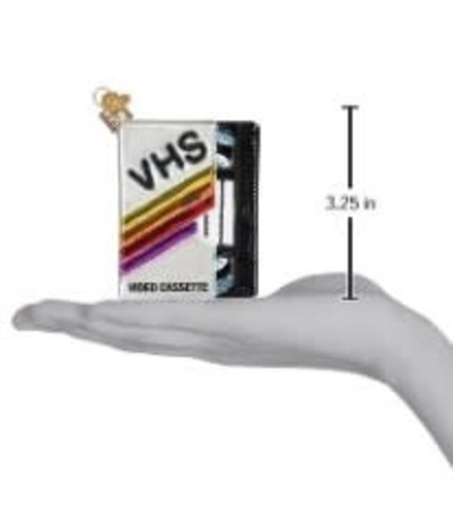 OLD WORLD CHRISTMAS Vhs Tape Ornament