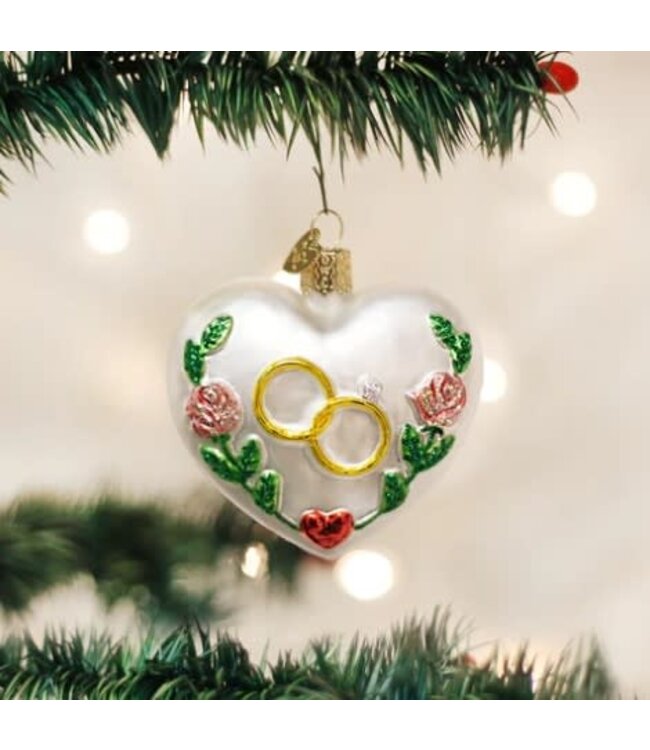 OLD WORLD CHRISTMAS Wedding Heart  Ornament