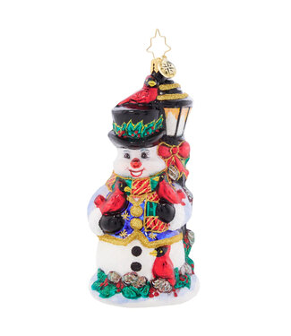CHRISTOPHER RADKO Feathered Friends Snowman