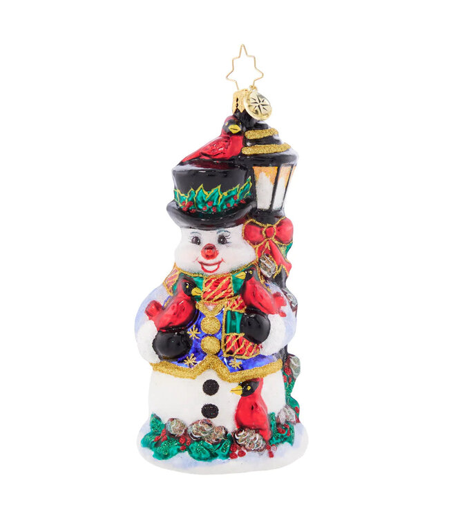 CHRISTOPHER RADKO Feathered Friends Snowman
