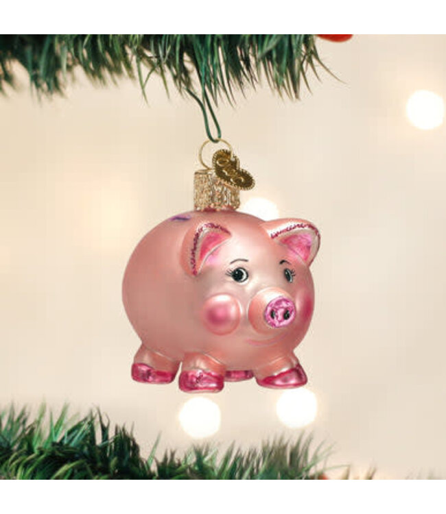 OLD WORLD CHRISTMAS Piggy Bank Ornament