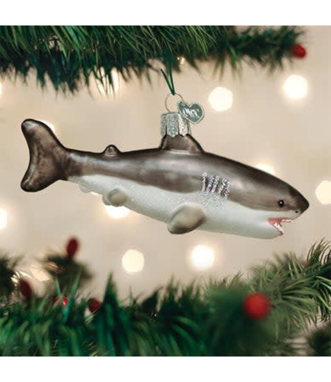 OLD WORLD CHRISTMAS Great White Shark Ornament