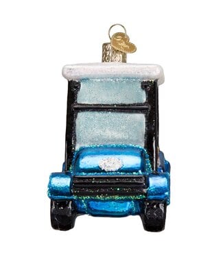 OLD WORLD CHRISTMAS Golf Cart Santa Ornament