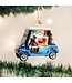 OLD WORLD CHRISTMAS Golf Cart Santa Ornament