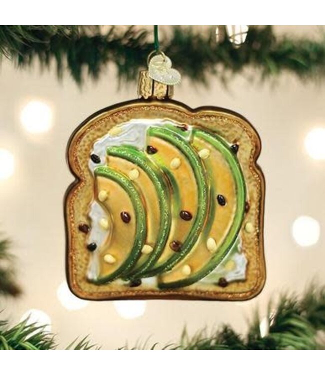 OLD WORLD CHRISTMAS Avocado Toast Ornament