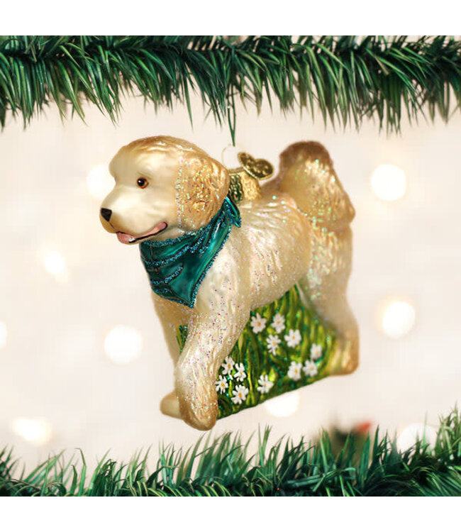 OLD WORLD CHRISTMAS Doodle Dog Ornament