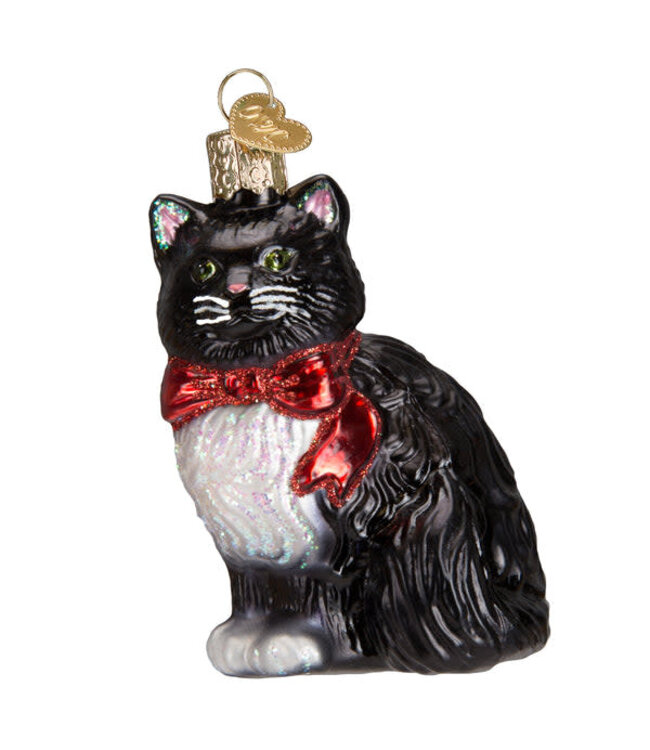 OLD WORLD CHRISTMAS Tuxedo Kitty Ornament