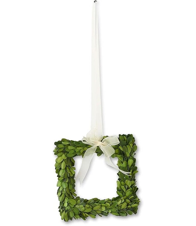 Preserved Boxwood Square Wreaths