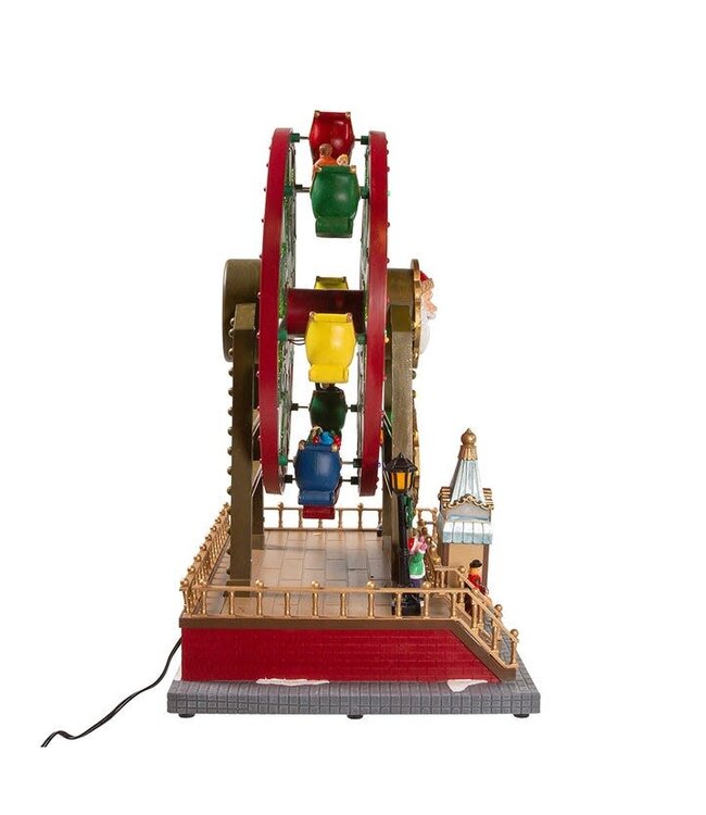13" Lighted Musical Christmas Ferris Wheel