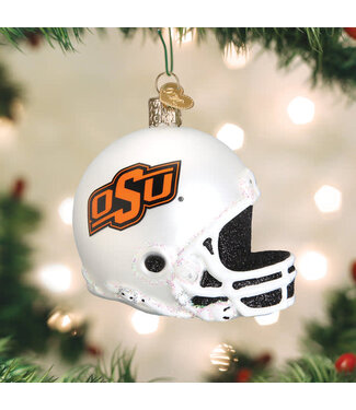 OLD WORLD CHRISTMAS Oklahoma State Helmet Ornament