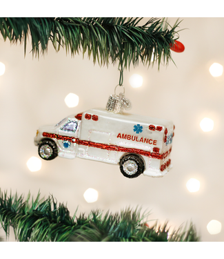 OLD WORLD CHRISTMAS Ambulance Ornament