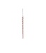 White & Red Spiral Glass Icicle Ornament