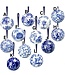 Christmas Porcelain Ball Blue & White Porcelain Chinoiserie SOLD INDIVIDUALLY