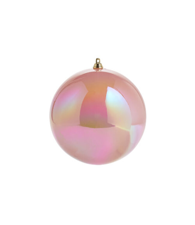 6" Iridescent Pink Ball Ornament