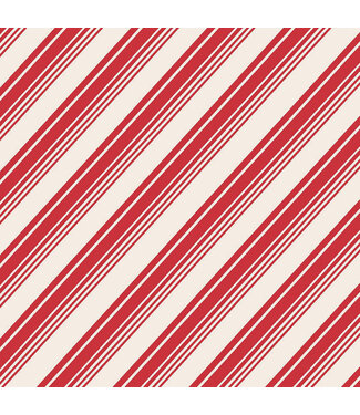 HESTER & COOK Peppermint Stripe Cocktail Napkin HESTER & COOK Peppermint Stripe Cocktail Napkin