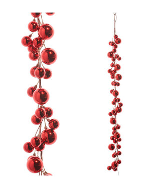 4' Red Ball Garland