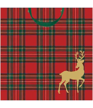 Royal Plaid Reindeer Gift Bags