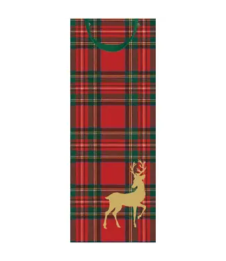 Royal Plaid Reindeer Gift Bags