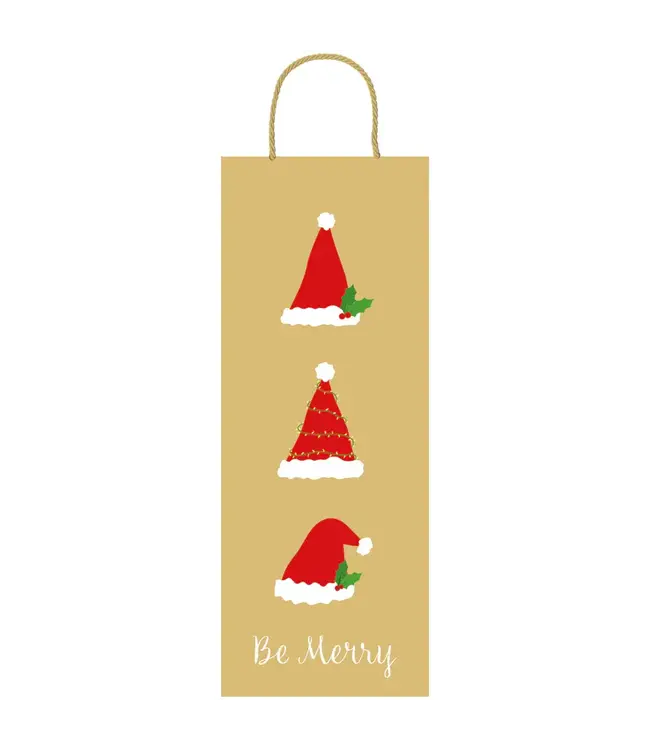 Be Merry Gold Gift Bags